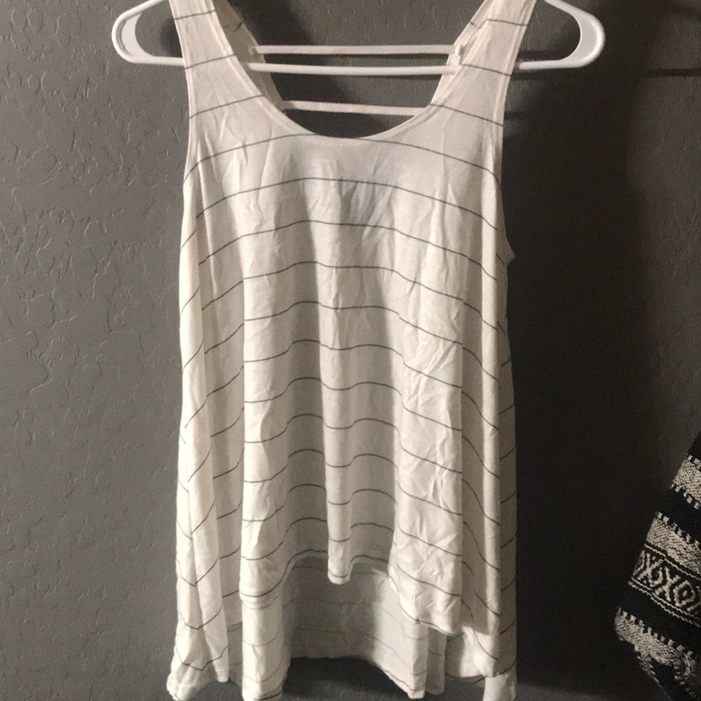 white flowy tank top